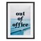 Stupell Industries Out of Office Ocean Waves Framed Print Under Glass, design by Lil' Rue